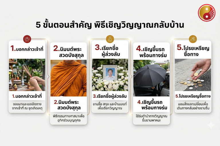 5 ลำดับขั้นตอนการทำพิธีเชิญวิญญาณที่ถูกต้อง