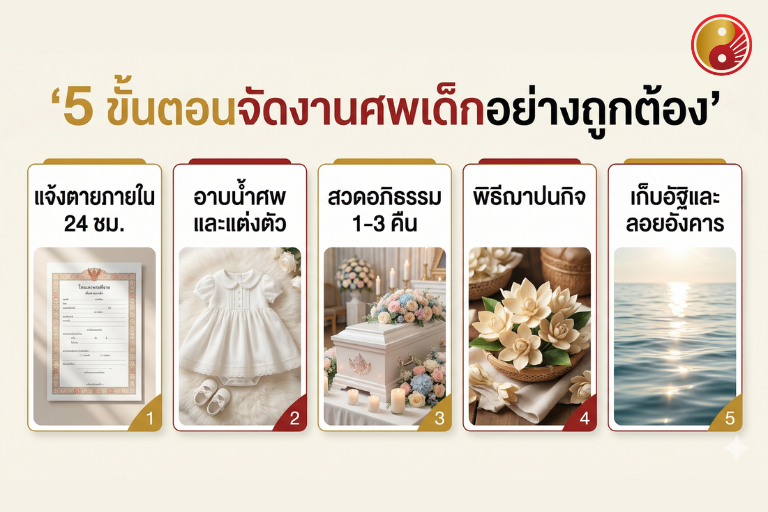 5 ขั้นตอนจัดงานศพเด็ก
