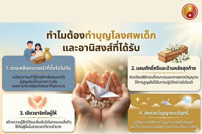 การทำบุญโลงศพเด็กสำคัญและดีอย่างไร