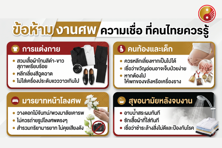 ข้อห้ามงานศพ ความเชื่อที่คนไทยควรรู้