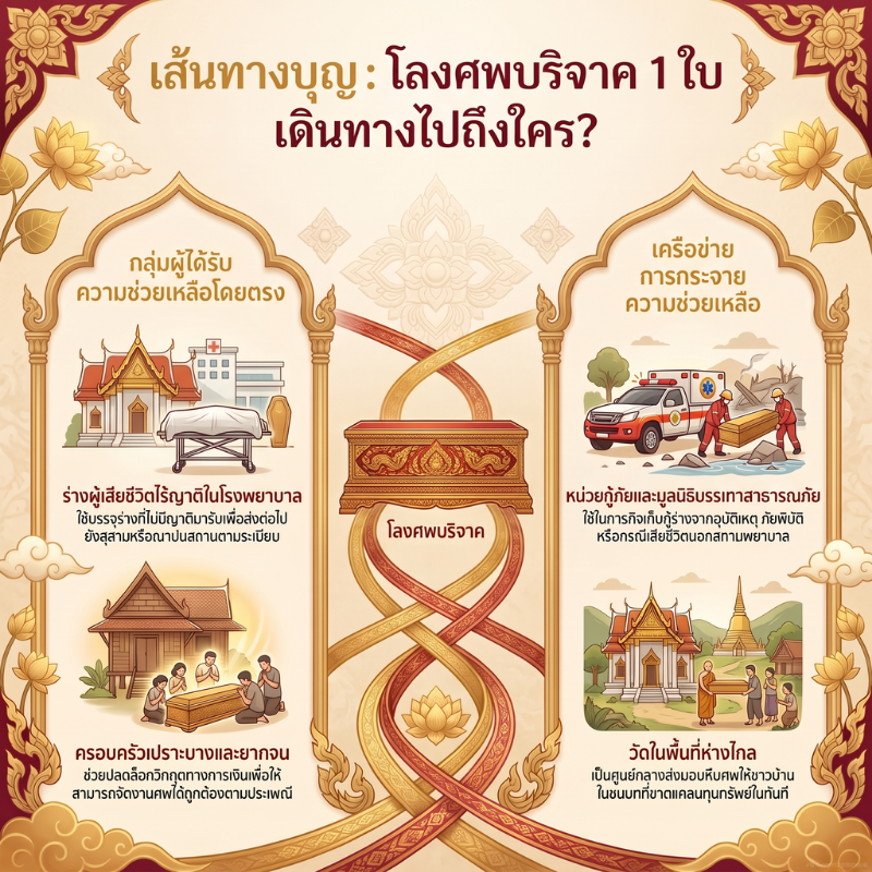 เส้นทางจริงของการทำบุญโลงศพ